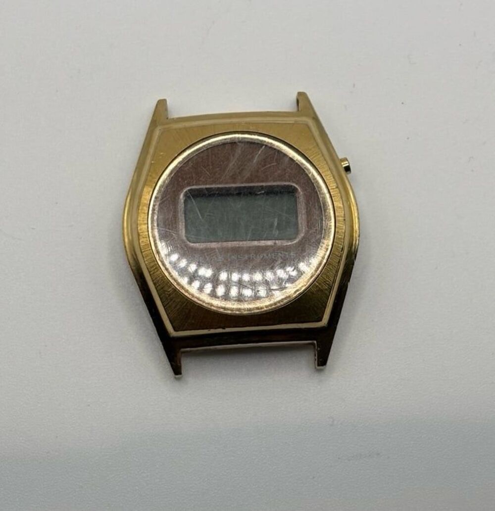 VINTAGE MENS TEXAS INSTRUMENTS TI 3H DIGITAL WATCH WRISTWATCH Head Untested